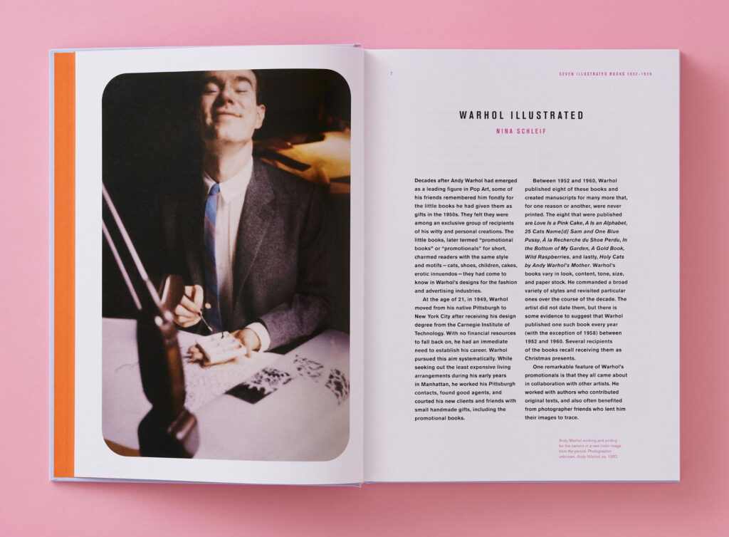 Inside view of the book "Andy Warhol -Seven Illustrated Books 1952-1959"
Photo: Taschen Verlag