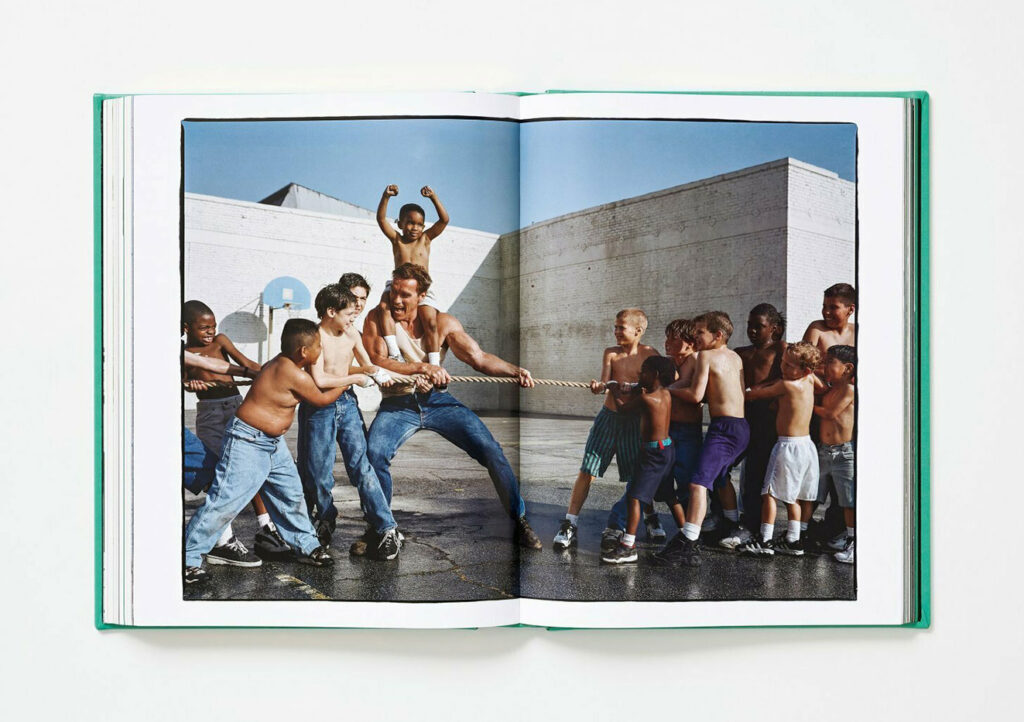 With boys from Maryknoll Japanese Catholic Center, Los Angeles 1997
Photo by Annie Leibovitz