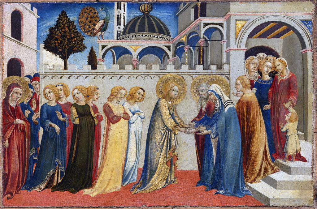 Sano di Pietro, The Return of Mary from the Temple, 1448-1452
 © Lindenau-Museum Altenburg, Photo: punctum/Bertram Kober